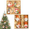 24 Pezzi Addobbi Natalizi In Legno,Decorazioni Natalizie Per Albero Con Corda,Decori Natale Babbo,Addobbi Albero Natale,Addobbi Per Albero Di Natale,Ciondoli Natalizi In Legno Decorazioni