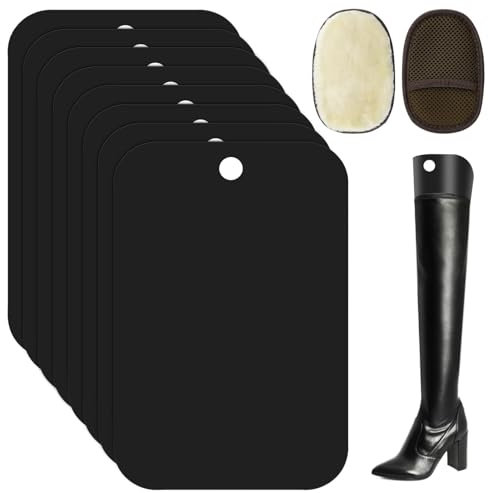 8 Stück Stiefelspanner Damen Reitstiefel Schuhspanner Stiefel Halterung 30x20cm Stiefelformer Damen Kunststoff Stiefelspanner zum Weiten Schaft Herren Set Stiefelhalter zum Hinstellen Schaftspanner