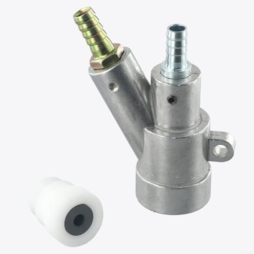 Qualoramall Sandblästertillbehör i rostfritt stål med borkarbidmunstycke 35 x 20 x 8 mm för manuell och automatisk lådtyp sandblästringsmaskiner, slipande blastin