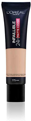 2 x New L'Oreal Infallible 24H Matte Cover Foundation 30ml - 175 Sand