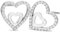 NANA KAY Double Happiness Ohrstecker Herzen mit Zirkonia besetzt ST1358