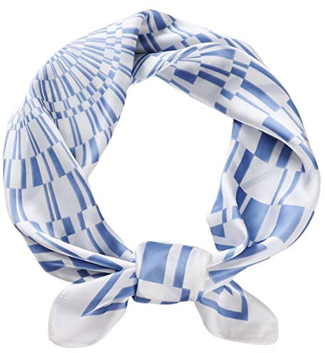 FAIRYGATE Damen Seide Gefühl Schal Halstuch Schal Frauen Elegant Seidenschal Business Seidentuch Scarf Bandana Taschentuch Ansatz Handgelenk Kopftücher 94021