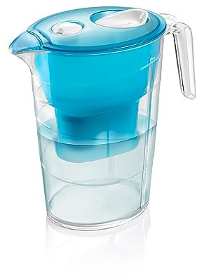 tescoma my DRINK Wasserfilterkanne 2,5 l I Qualitätswasser ohne Kalk, Chlor und Schwermetalle I BPA-frei I Datumsanzeige für Filterwechsel I Inkl. Filterkartusche & Anleitung I