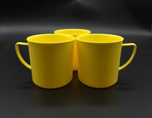 Kimmel Lot de 3 tasses jaunes de 180 ml