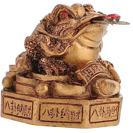 Alipis Feng-Shui-Statue Im Chinesischen Stil Für Den Schreibtisch Dekoration Bürodekoration Kunstharz 7 Bronzefarben