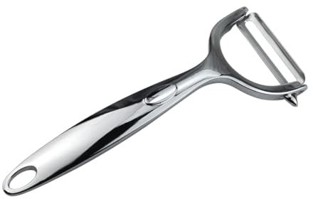HABNI Spelucchino, Coltello da Cucina in Acciaio Inox Multifunzione per sbucciare Frutta e Verdura (Lunghezza 15,5 cm Larghezza 5 cm)