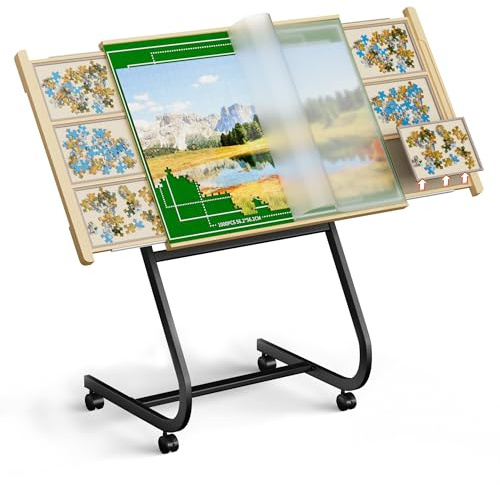 BEVAURORA 1500 Pieces Jigsaw Puzzle Table For Adults