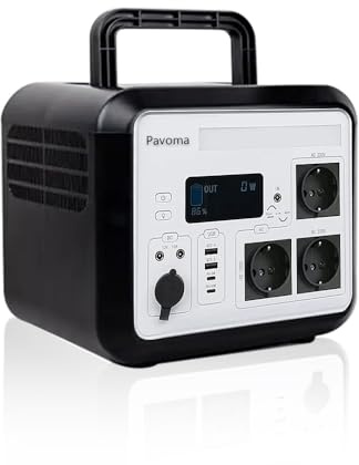 【Aggiornamento importante】1500 W Centrale Elettrica Portatile, 1200Wh Generatore Solare, Batteria LiFePO4 Power Station Portatile, 3000W Picco Uscita CA, UPS, Generatore di Corrente per Campeggio