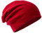 Villand 100% Merinowolle Mütze für Damen und Herren mit Geschenkbeutel, doppellagige Skimütze, gestrickte Wollmütze für den Winter (Rot)