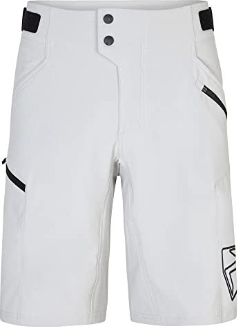 Ziener Herren NONUS Fahrrad-Shorts mit Innenhose - Mountainbike/Outdoor/Freizeit - atmungsaktiv,schnelltrocknend,gepolstert, Dusty Grey, 50