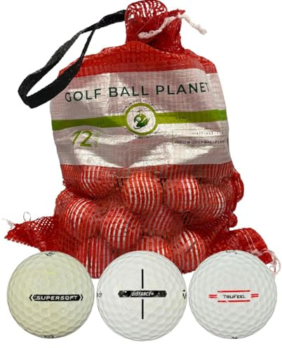 Golf Ball Planet 72 Pro Line Mix Used Golf Balls in Mesh Bag 3A/2A Condition