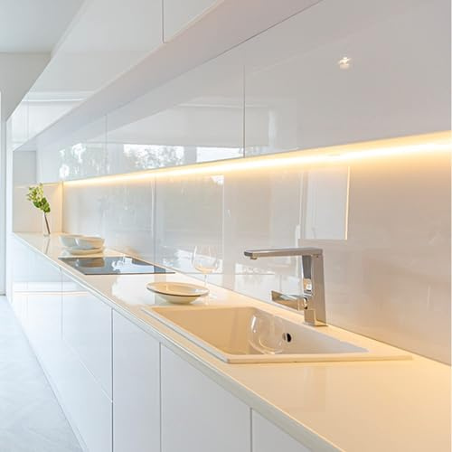 Luce led Sottopensile Cucina Alta luminosità Barra Led Soggiorno DeSa Light Profilo Sensore Dimmer Sfioramento Touch Lampada Striscia Luce Made In Italy efficienza energetica A