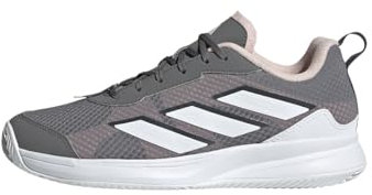 adidas Avaflash Clay Tennis Shoes Tennisschuhe, Grey Four/Cloud White/Sandy Pink, 40 2/3 EU