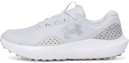 Under Armour Surge - Tenis de Golf para Hombre, (014) Halo Gray/Halo Gray/Metallic Silver, 42 EU