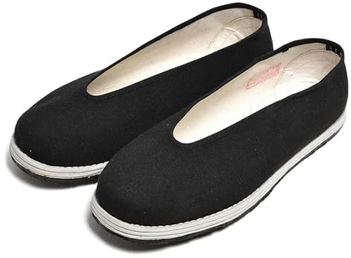 KANLVU Tai Chi Zapatos para Hombres Y Mujeres Boca Redonda Kung Fu Zapatos De Artes Marciales Diseño Flexible, Zapatillas De Gimnasia para Wushu, Karate(42 EU)