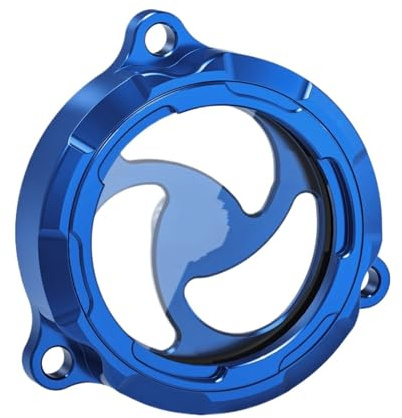 NKURTPC Filtros de Aceite para Moto Tapa del Filtro de Aceite del Motor Transparente para Suzuki DR650S DR 650 SE 1990-2023 2022 2021 2020 2019 2018 2017(Blue)