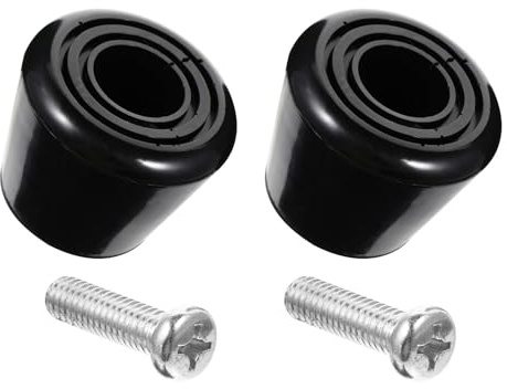 SEWACC Freno Patines en Línea para Entusiastas del Patinaje de 4 Piezas Pastillas de Freno de PU Negro Antideslizante Proporciona Estabilidad Color Aleatorio para Patines