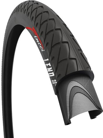 Fincci Fahrradreifen 26 Zoll - City Slick Reifen 26 x 1.95, Fahrradmantel 26 Zoll, FaltReifen 50-559 für Stadtfahrrad, Mountainbike, MTB Fahrrad, Rennrad Hybrid Fahrrad, E Bike
