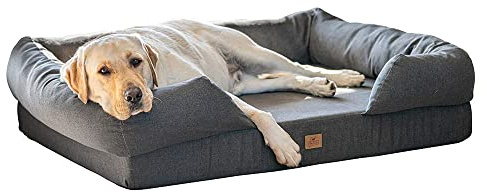 Ferplast Cuscino per Cani, Cuccia Ortopedica per Cani, Materasso Cane MEMOR-ONE XL Memory Foam, Sfoderabile Rivestimento Removibile, Lavabile, Taglia Grande, 112 x 88 x h 26,5 cm