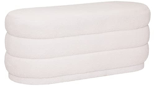 Atmosphera - Sitzbank Sinan - Frottee - weiß - 100x40 cm - Weiß