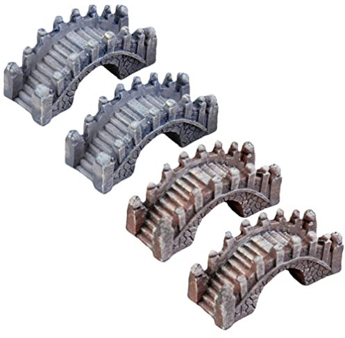 NUOBESTY 4piezas Puentes Miniatura Para Decoración De Jardines y Paisajes Accesorios Creativos De Diseño Elegante y Artesanal Para Disposición De Escenas y Manualidades