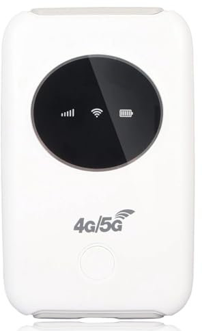 Módem WiFi, Módem USB Desbloqueado 4g LTE, Punto de Acceso WiFi Portátil de 300mbps para Viajes, Enrutador Inalámbrico Móvil 5g con Ranura para Tarjeta SIM (batería Incorporada