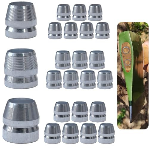 SPNKMJUJ 21 PCS Round Axe Handle Wedge Safety Handle Metal Wedge Hammer Handle Wedges Steel Wedge Kit for Axe Hammer Sledge (0.55/0.63/0.71 Inch)