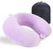 KAIRNOBLE Travel Pillow for Rest Neck Pillow for Airplane Flight Pillow Memory Foam Travel Pillows Neck Cushion Compact Lightweight Quick Pack (Purple)