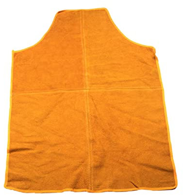 Gadpiparty Delantal Grueso y Resistente de Piel de Vaca Naranja de Soldador