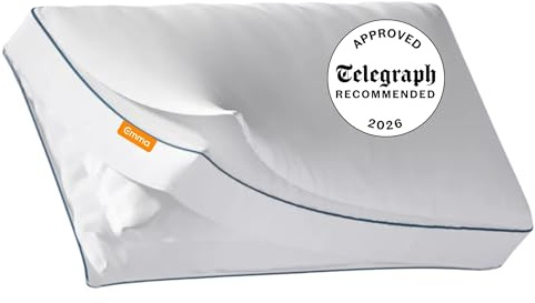 Emma Comfort Cooling Pillow, Adjustable Height with Removable Layers, Soft Microfibre Comfort & Outlast Temperature Regulation, Breathable & Machine-Washable Cover, 50 × 70 cm