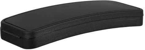 GLEAVI Estuche Rígido para Gafas con Clip, Caja de Almacenamiento Negra Mate Tamaño Pequeño, Organizador Portátil para Gafas de Sol, Funda Protectora Ligera y Resistente para Viajes