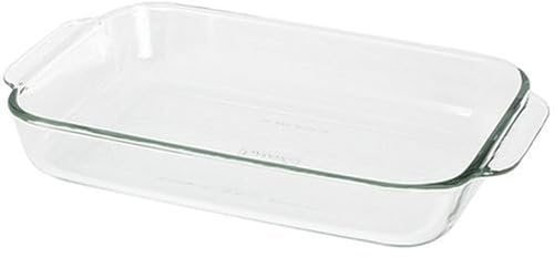 Pyrex Easy Grab 2-Qt Glass Casserole Dish with Lid, Tempered Glass Baking Dish with Large Handles, Dishwashwer, Microwave, Freezer and Pre-Heated Oven Safe