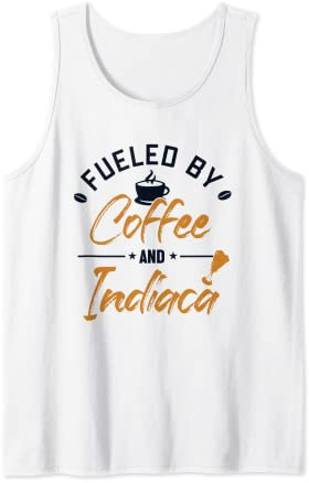 Fueled by Coffee and Indiaca Indiaca Game Ball Peteca Tank Top