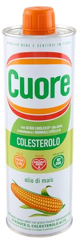 Cuore - Olio di Mais 75 cl, Ricco di Omega 6 e Fonte di Vitamina E e B6, No OGM