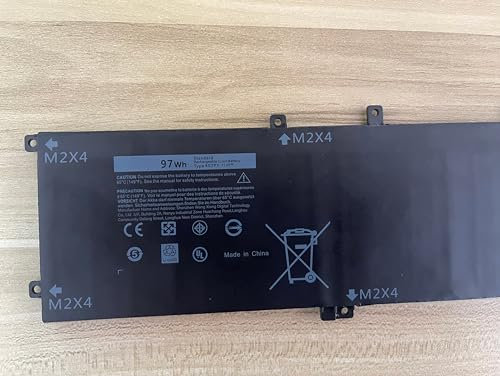 6GTPY GPM03 Batterie de Rechange pour Ordinateur Portable Dell XPS 15 9550 9560 9570 7590 Precision 5510 5520 5530 M5520 Workstation Series Compatible avec PN 5XJ28 5D91C 5041C P2719H 11,4V 97Wh