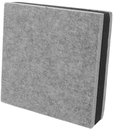 ibasenice Almohadilla Aislante Para Altavoz 20x20x5,2 Cm Color Gris Claro, Difusor Acústico Para Subwoofer, Paneles Absorbentes De Sonido, Soporte Antivibración Para Estudio y Sala De Música