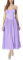 AGYMNX Robe Femme col V Bustier sans Manches Halter �l�gant Taille et Genou Robes A-Line Cocktail F�te Plage Soir�e Printemps �t� Violet Clair S