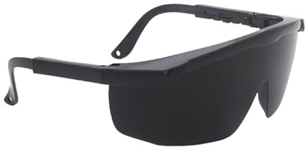 Thewasc Protezioni oculari stabili del PC della struttura regolabile di occhiali di protezione dell'occhio per i vetri di depilazione