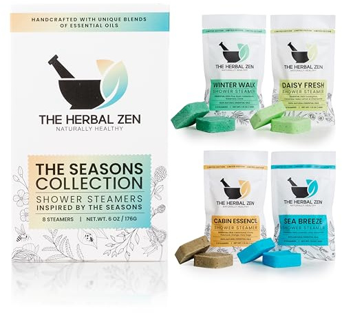 Shower Steamers Aromatherapy Tablets - Variety Pack - Shower Bombs Aromatherapy Made in USA - Mothers Day Gift for Mom - Natural Essential Oils - Shower Bombs Gift Set for Women and Men (8 Pack)