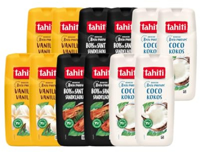 Tahiti - Pack Evasion Gel Douche - Bois de Santal - 4x250ml - Coco - 4x250ml - Vanille - 4x250ml
