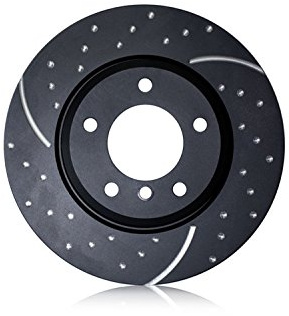 EBC Brakes GD7756 GD Sport Dimpled and Slotted Rotor, Metallic