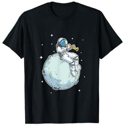 Astronaute Jouer À Clarinette Musique Amoureux De Clarinette T-Shirt