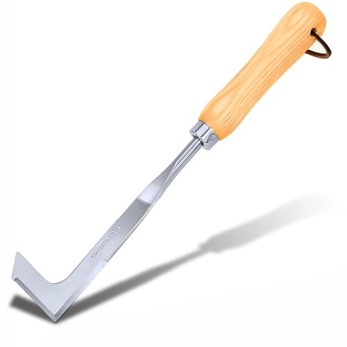 SHANFEEK Crack Weeder Weed Removal Tool Gardening Hand Tools Weed Puller for Gardener(L-Shaped)