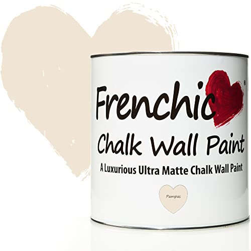 Frenchic Pampas Chalk Wall Paint, For Interior Walls & Ceilings, Ultra Matte, Washable & Scrubbable (2.5L)