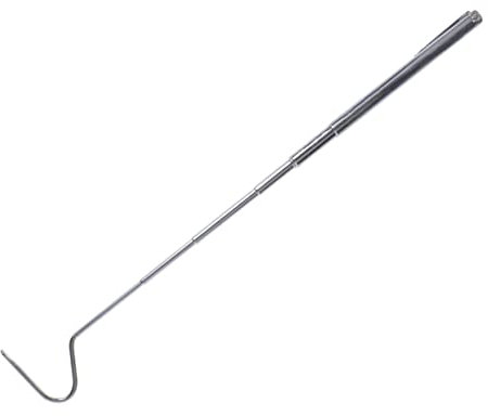 INOOMP Edelstahl Schlangenhaken 68cm Einziehbar Tragbar Für Reptilien Und Schlangenfänger Professionelles Werkzeug Für Schlangenliebhaber