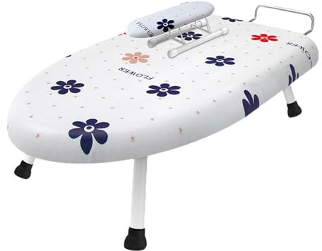 duwiikab ASSE da Stiro da Tavolo con Copertura Lavabile Rimovibile ASSE da Stiro da Tavolo Resistente al Calore Imbottito in Cotone Pieghevole Portatile Antiscivolo Maniche per Vestiti Mini ASSE da s