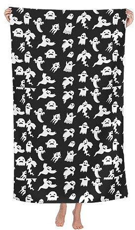 Herren Damen Saunatuch Großes Strandtuch Mit Halloween-Geistern Strandtuch Klassische Microfaser Handtücher Personalisiert Poolhandtücher Für Yoga Strand Hotels