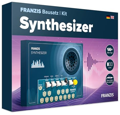 FRANZIS 67196 - Synthesizer selber Bauen - DIY Bausatz ohne Löten und technisches Vorwissen! Mit Platine und umfangreichem Handbuch, ab 14 Jahren