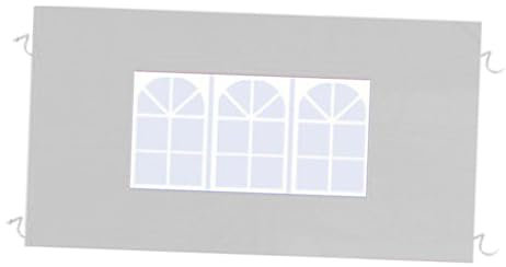 Jiuvaso Pannelli Laterali per Tenda, di Ricambio per Parete Laterale, per Tenda da Sole, Impermeabile, Rimovibile, con Finestra, Gazebo, per Ev, Bianco