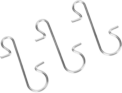 RASTKY 100 St Multipurpose Metallformade Krokar Trädhållare Dekorationstillbehör, Prydnadskrokar Trädhängande Dekorationer, Krokar (Vit)